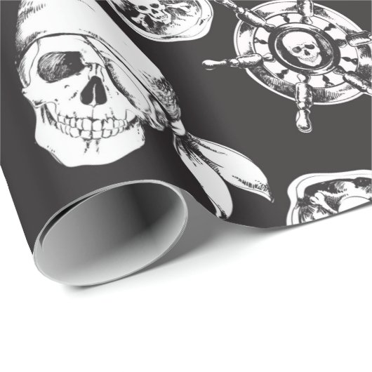 Papier Cadeau Pirate (Coin rond)