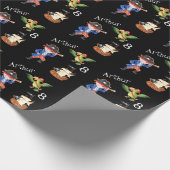 Papier Cadeau Pirate anniversaire thème fête trésor perroquet (Coin)