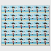 Papier Cadeau Pirate Boy (Plat)