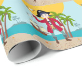 Papier Cadeau Pirate kid birthday (Coin rond)