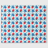 Papier Cadeau Pirate Octopus, Motif de pieuvre, Animaux de mer (Plat)