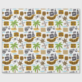 Papier Cadeau Pirate pour enfants (Plat)