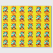 Papier Cadeau Pirate Santa Clause Festive Noël Art (Plat)