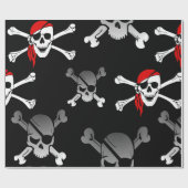 Papier Cadeau Pirate Ship Skuls Wrapper Papier (Plat)
