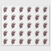 Papier Cadeau Pirater Avec La Jambe Et L'Épée De Peg (Plat)