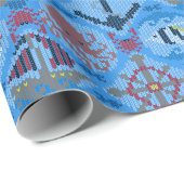 Papier Cadeau Pirates mignons (Coin rond)