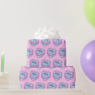 Papier Cadeau Pisces Zodiac Coquette Coeur Anniversaire Gâteau
