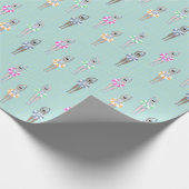 Papier Cadeau Piscine Artistique vintage (Coin)