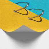 Papier Cadeau Piscine avec échelle en acier inoxydable (Coin)