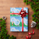 Papier Cadeau Piscine Santa Claus Funny Custom Christmas<br><div class="desc">Ce papier d'emballage Noël amusant en juillet fait un enveloppement cadeau de fête ensoleillé parfait pour un rassemblement de billard. Faites-en une extravagance amusante sur le thème du pôle nord avec le Père Noël dans ses troncs de natation à côté d'une piscine cool et de plongée. Jolly Saint Nick est...</div>
