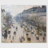 Papier Cadeau Pissarro - Boulevard Montmartre, Matin d'hiver (Plat)