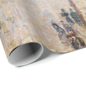 Papier Cadeau Pissarro - Boulevard Montmartre, Matin d'hiver (Coin rond)