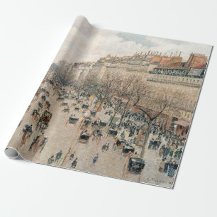 Papier Cadeau Pissarro - Boulevard Montmartre, soleil d'après-mi