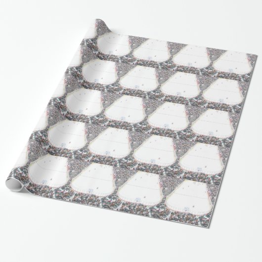 PAPIER CADEAU PISTE D'HOCKEY (Déroulé)