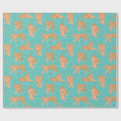 Papier Cadeau Pistes de tigres (Plat)