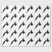 Papier Cadeau pistolet de tatouage (Plat)