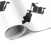 Papier Cadeau pistolet de tatouage (Coin rond)