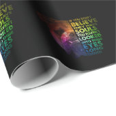 Papier Cadeau Pitbull regarda Dans Leurs Yeux Assez Longs Chiens (Coin rond)