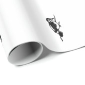 Papier Cadeau Pivert duveteux (Coin rond)