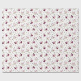 Papier Cadeau Pivoine Fleurale Romantic Bloom