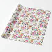 Papier Cadeau Pix-Dezines Aquarelle Ranunculus| DO-IT-YOURSELF a (Déroulé)