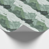 Papier Cadeau Pixel Art Mountain Landscape Pattern (Coin)