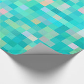 Papier Cadeau Pixel Art Multicolor Motif (Coin)