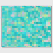 Papier Cadeau Pixel Art Multicolor Motif (Plat)