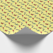 Papier Cadeau Pixel Art Tool Motif Avec Hammer Vice Et Pliers (Coin)