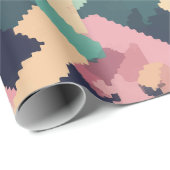 Papier Cadeau Pixel géométrique (Coin rond)