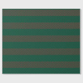 Papier Cadeau Pixel Motif vert rouge noir (Plat)