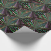 Papier Cadeau Pixel olographe brillant foncé de motif (Coin)