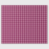 Papier Cadeau Pixel Plaid_Magenta-Noir (Plat)
