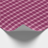 Papier Cadeau Pixel Plaid_Magenta-Noir (Coin)