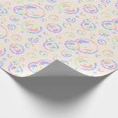 Papier Cadeau Pixel Soap Bubbles Pattern (Coin)