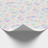 Papier Cadeau Pixel Soap Bubbles Pattern (Coin)