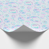 Papier Cadeau Pixel Soap Bubbles Pattern (Coin)