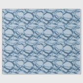 Papier Cadeau Pixel Water Ripple Pattern (Plat)