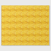 Papier Cadeau Pixelisé jaune (Plat)