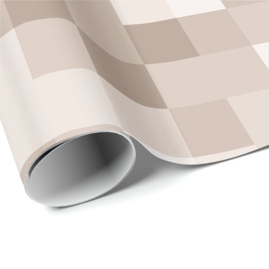 Papier Cadeau pixels Brown (Coin rond)