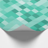 Papier Cadeau Pixels vert foncé (Coin)