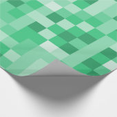 Papier Cadeau pixels verts (Coin)