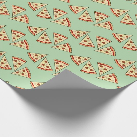 Papier Cadeau Pizza By the Slice Design Wrapping Papier (Coin)