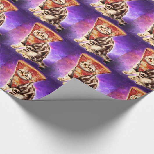 Papier Cadeau Pizza chaton Kitty (Coin)