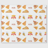 Papier Cadeau Pizza cool Slices Pizza Amateurs de Pizza (Plat)