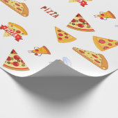 Papier Cadeau Pizza cool Slices Pizza Amateurs de Pizza (Coin)