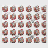 Papier Cadeau Pizza drôle Noël modifiable WRAP (Plat)
