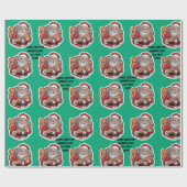 Papier Cadeau Pizza drôle Noël modifiable WRAP (Plat)