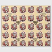 Papier Cadeau Pizza drôle Noël modifiable WRAP (Plat)