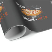 Papier Cadeau Pizza Mathematics Formule Physique de Formule Scie (Coin rond)